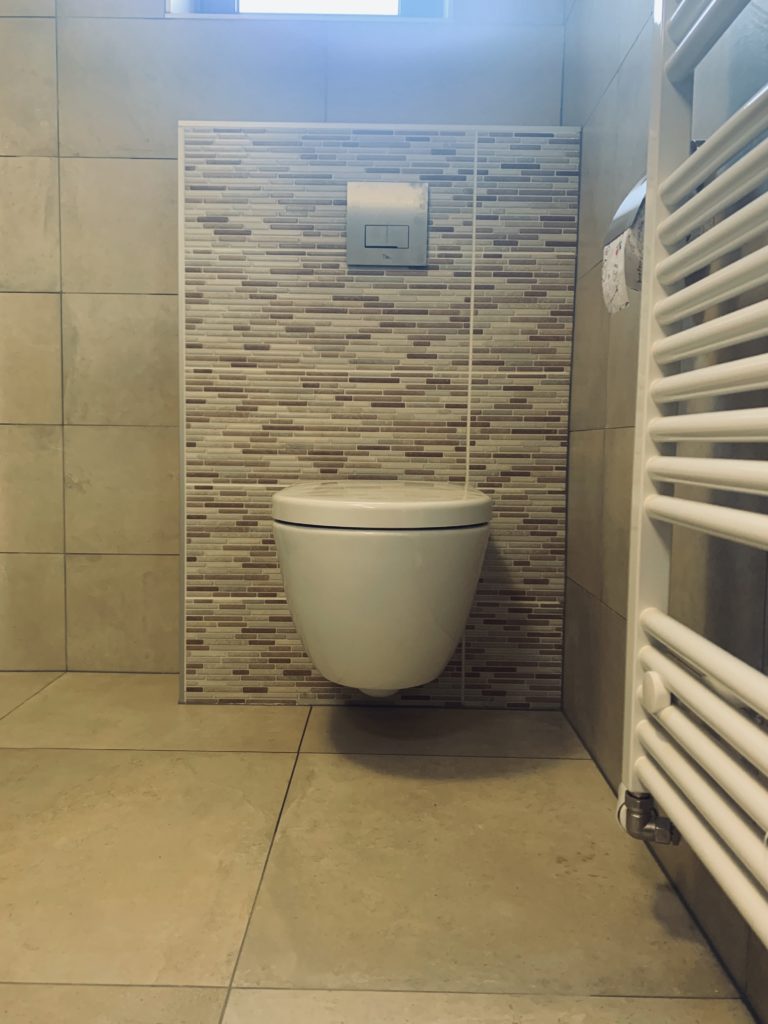 Hangtoilet sanitair tegelwerk - Home Repair - Timmerwerk en onderhoud 03